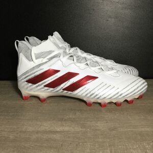 Adidas Freak Ultra Primeknit Football Cleats White Red Gray FX1297 Men's Size 15